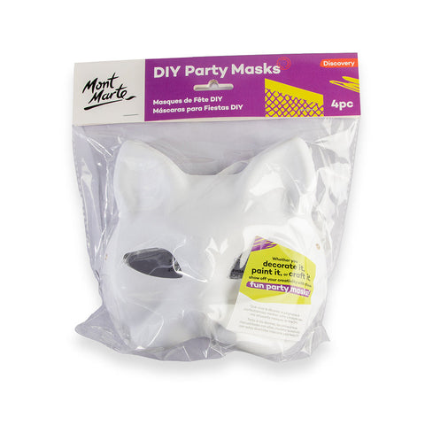 წვეულების ნიღბები (მოსახატი) MM DIY Party Masks 4pc Design 4