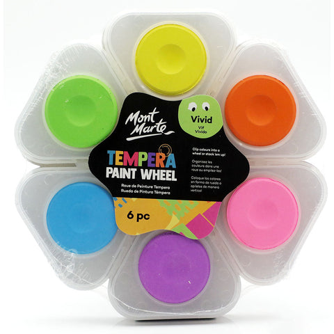 MM Kids Tempera Paint Wheel 6pc - Pastel