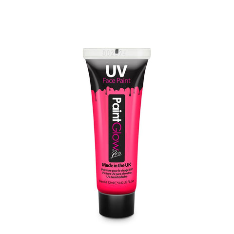 ნეონის საღებავი სახის მოსახატი UV Face & Body Paint (PRO), UV Pink, 12ml