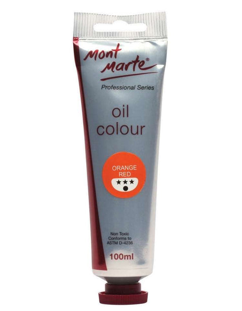 ზეთის საღებავი MM Oil Paint 100mls - Orange Red