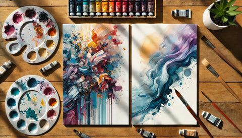 აკრილის საღებავები vs აკვარელი — რომელია შენთვის შესაფერისი?