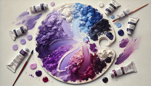 როგორ მივიღოთ იასამნისფერი ფერი? 🟣 ფერების შერევის ტექნიკები მხატვრებისთვის - LUMINO