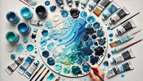 როგორ მივიღოთ ლურჯი ფერი?🔵 ფერების შერევის ტექნიკები მხატვრებისთვის - LUMINO