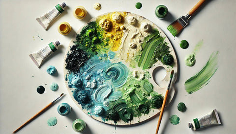 როგორ მივიღოთ მწვანე ფერი? 🟢 ფერების შერევის ტექნიკები მხატვრებისთვის - LUMINO