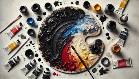 როგორ მივიღოთ შავი ფერი? ⚫ ფერების შერევის ტექნიკები მხატვრებისთვის - LUMINO