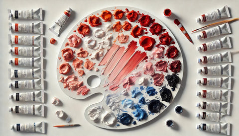 როგორ მივიღოთ წითელი ფერი? 🔴 ფერების შერევის ტექნიკები მხატვრებისთვის - LUMINO