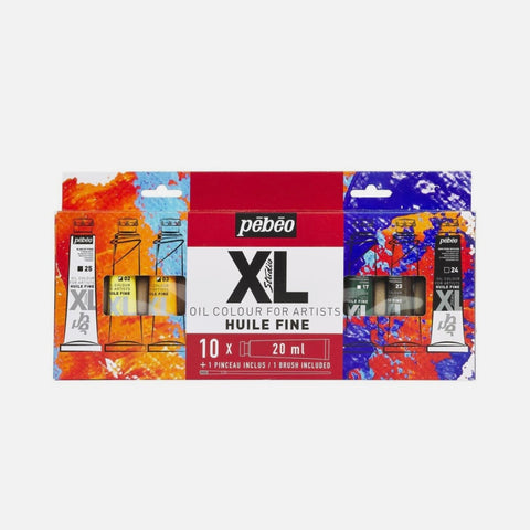 ზეთის საღებავი 10 ფერი XL F. OIL  PACK 10T20ML+BRUSH