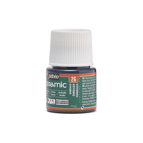 კერამიკის საღებავი ზურმუხტისფერი 45 მლ - CERAMIC 45 ML EMERALD