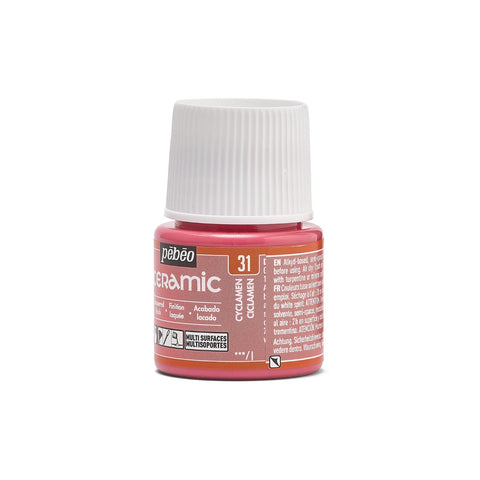 კერამიკის საღებავი ციკლამენისფერი 45 მლ - CERAMIC 45 ML CYCLAMEN