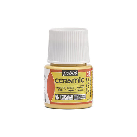 კერამიკის საღებავი ღია ყვითელი 45 მლ - CERAMIC 45 ML LIGHT YELLOW