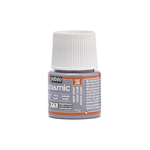 კერამიკის საღებავი ღია იისფერი 45 მლ - CERAMIC 45 ML LIGHT VIOLET