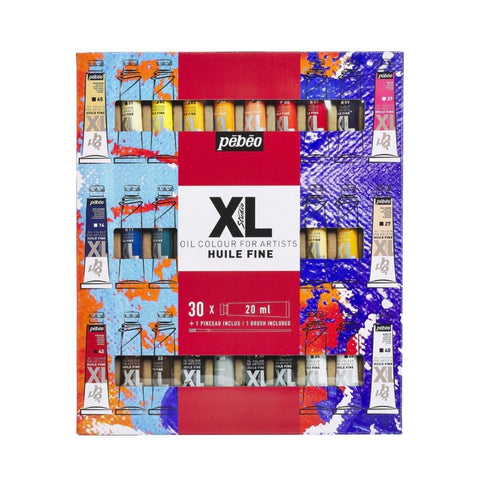 ზეთის საღებავის ნაკრები 30 ფერი XL F.OIL PACK 30T20ML+BRUSH