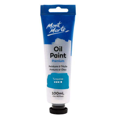 ზეთის საღებავი 100მლ MM Oil Paint 100mls - Turquoise