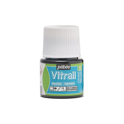 Витражная краска Pebeo - VITRAIL FL45ML CYAN BLUE