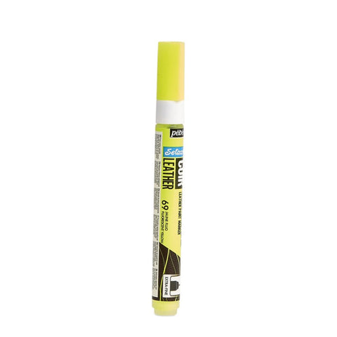 ტყავის მოსახატი მარკერი ნეონის ყვითელი - SETACOLOR LEATHER MARKER – FLUORESCENT YELLOW