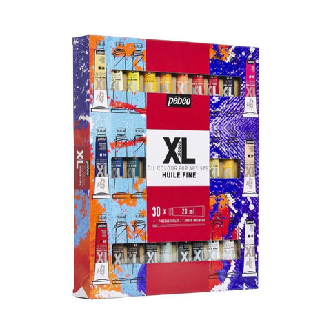 ზეთის საღებავის ნაკრები 30 ფერი XL F.OIL PACK 30T20ML+BRUSH