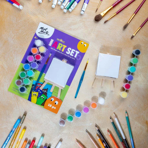 მინი მხატვრული ნაკრები 18 ნივთი - Mini Art Set 18pc