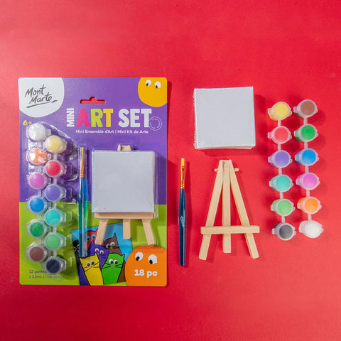 მინი მხატვრული ნაკრები 18 ნივთი - Mini Art Set 18pc