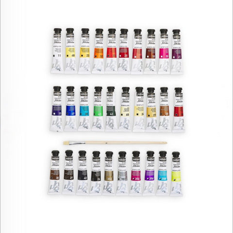 აკრილის საღებავის ნაკრები 30 ფერი ST.ACRYL HV PACK 30T20ML+BRUSH