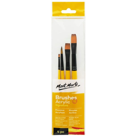 Brush set synthetic (acrylic) MM Gallery Series Brush Set Acrylic 4pc