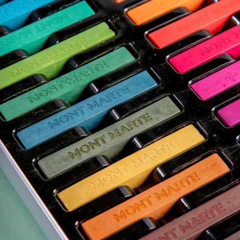 მშრალი პასტელები მეტალის ყუთში 24 ფერი - Soft Pastels in Tin Box Signature 24pc