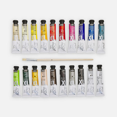 ზეთის საღებავი 20 ფერი ნაკრები XL F.OIL PACK 20T20ML+BRUSH