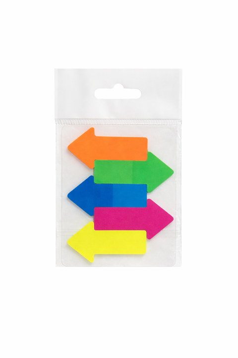 ისრის ფორმის თვითწებვადი სანიშნეები Sticky notes Arrow