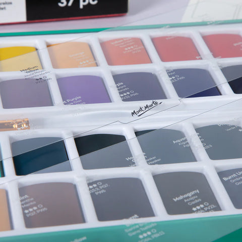 აკვარელის საღებავები ნაკრებში MM Watercolour Full Pan Set 36pc in Tin