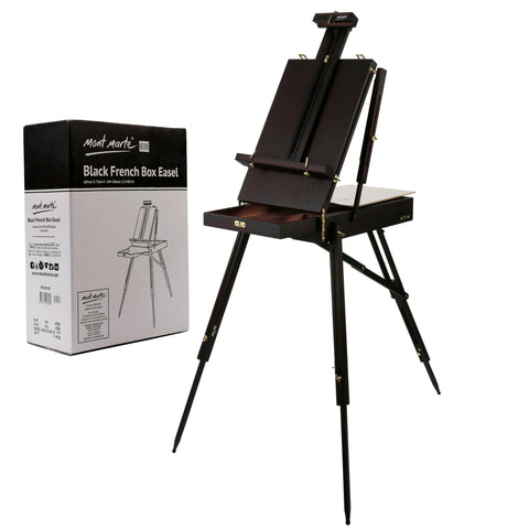 შავი ფრანგული ყუთი მოლბერტი -  Black French Box Easel