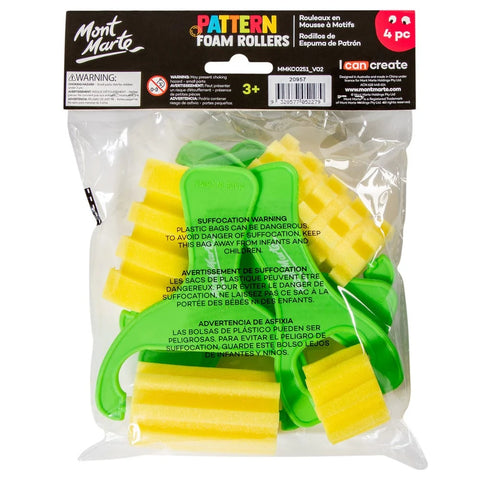 ტექსტურული ლილვაკების ნაკრები 4 ცალი - Pattern Foam Rollers 4pc