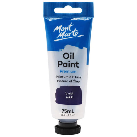ზეთის საღებავი იისფერი 75 მლ - Oil Paint Premium 75ml Tube - Violet