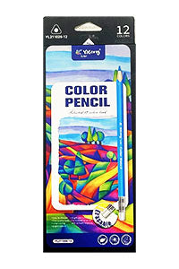 Цветные карандаши 12 цветов с ластиком.