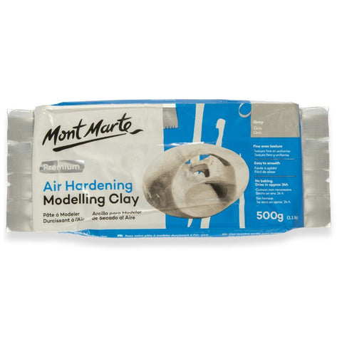 ჰაერზე შრობადი თიხა (ნაცრისფერი/რუხი) MM Air Hardening Modelling Clay - Grey 500g