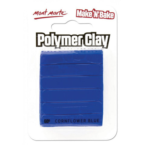 Полимерная глина ММ Make n Bake Polymer Clay 60г - Василек синий