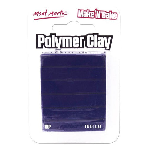 პოლიმერული თიხა MM Make n Bake Polymer Clay 60g - Indigo