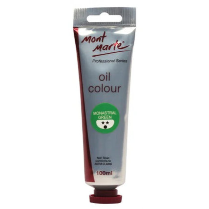 Oil paint 100ml MontMarte Oil Paint 100mls - Monastral Green