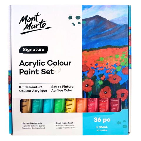 Acrylic paints 36 colors set MM Acrylic Paint Set 36pc x 36ml 