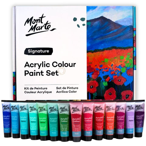 Acrylic paints 36 colors set MM Acrylic Paint Set 36pc x 36ml 