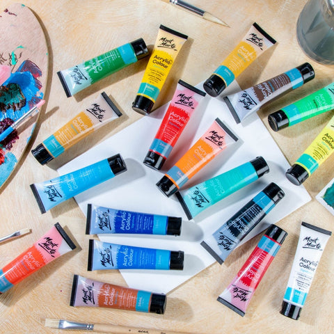 Acrylic paints 36 colors set MM Acrylic Paint Set 36pc x 36ml 