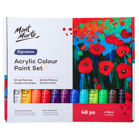 Acrylic paints 48 colors set MM Acrylic Paint Set 48pc x 36ml