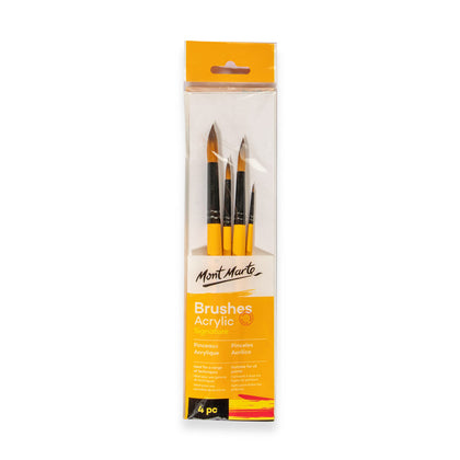 Brush set (synthetic) Gallery Series Brush Set Acrylic 4pc