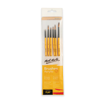 Gallery Series Brush Set Acrylic 6pc 