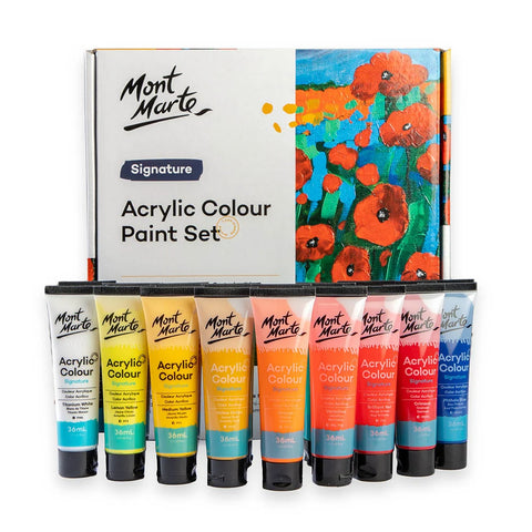 Акриловые краски набор 18 цветов MM Acrylic Paint Set 18шт x 36мл