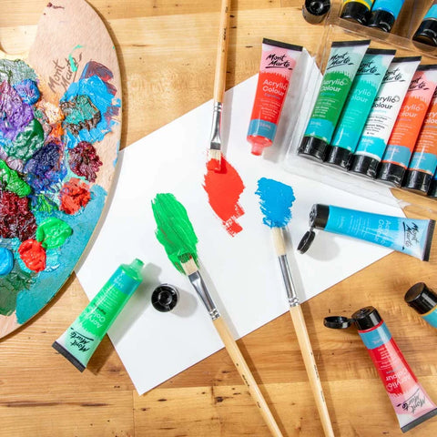 Акриловые краски набор 18 цветов MM Acrylic Paint Set 18шт x 36мл