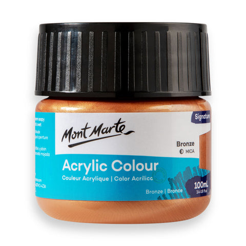 MM Acrylic Color Paint 100ml - Bronze