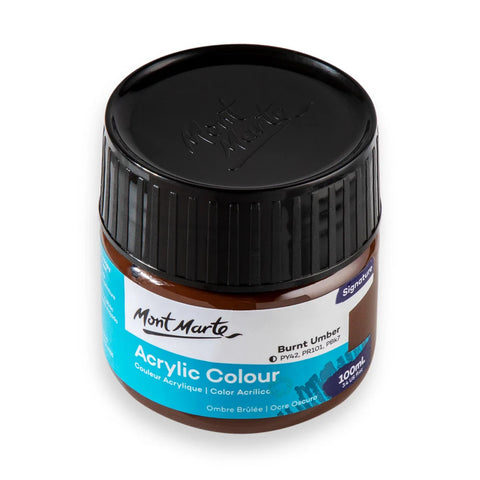 აკრილის საღებავი დამწვარი უმბრა 100 მლ - Acrylic Colour Paint 100ml - Burnt Umber