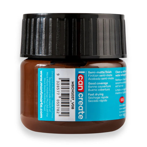 აკრილის საღებავი დამწვარი უმბრა 100 მლ - Acrylic Colour Paint 100ml - Burnt Umber
