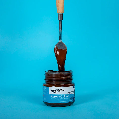აკრილის საღებავი დამწვარი უმბრა 100 მლ - Acrylic Colour Paint 100ml - Burnt Umber