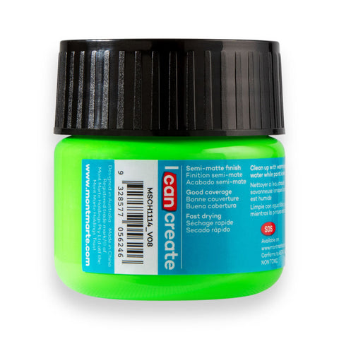 MM Acrylic Color Paint 100ml - Fluoro Green