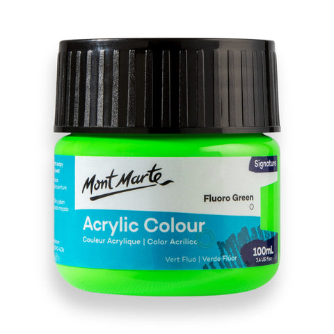 MM Acrylic Color Paint 100ml - Fluoro Green